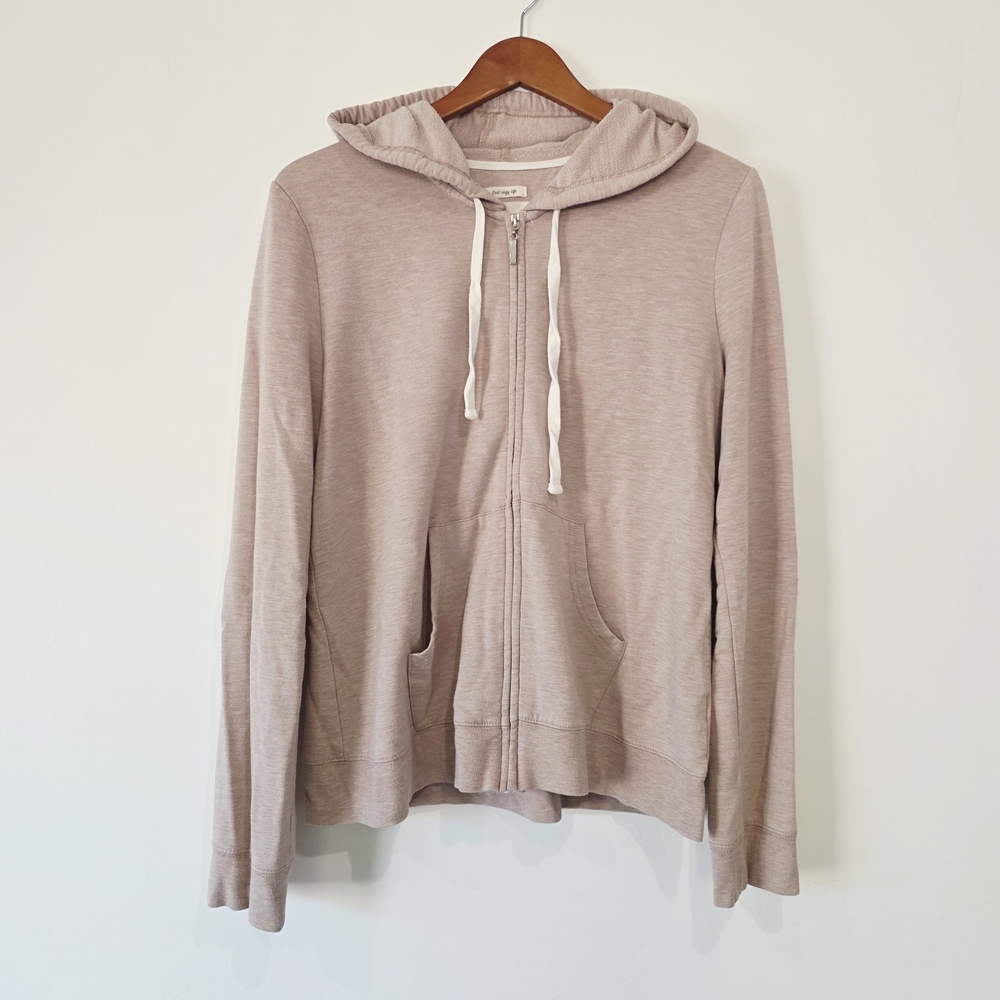 Thread & Supply Taupe Zip-Up Jacket